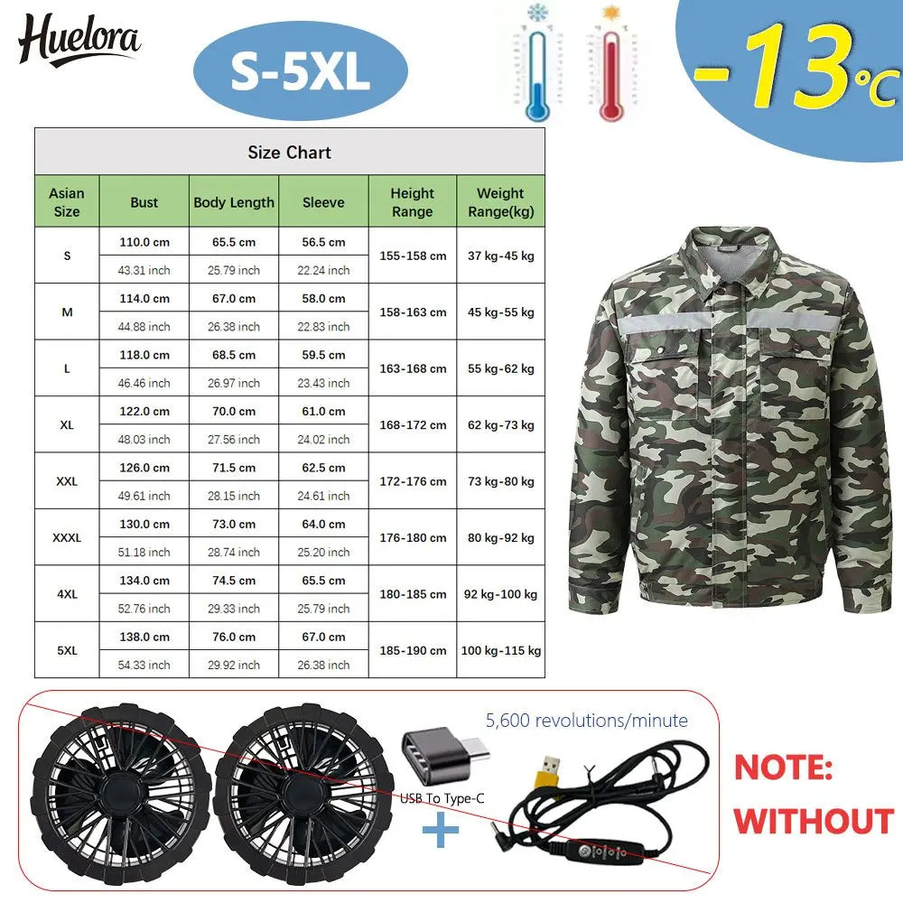 Summer Cool Jacket Men Camo Cooling