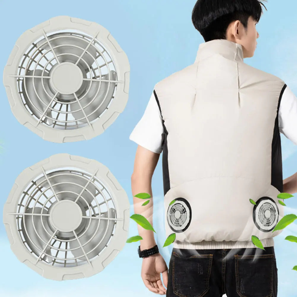 cooling fan jacket for outdoor work hiking