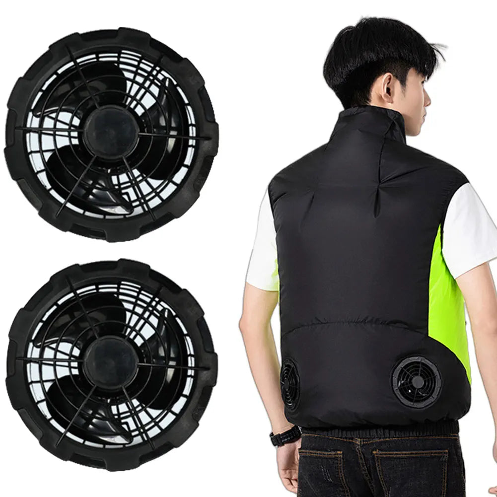 cooling fan jacket for outdoor work hiking